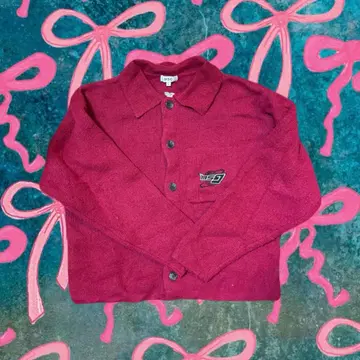 MSG 원포인트 자수 니트 자켓