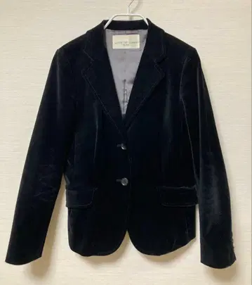 GIANNI 블랙 벨벳 테일러드 자켓