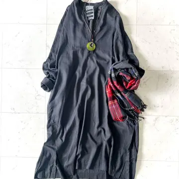 새상품급 Chaos 필 트윌 셔츠 원피스 다크 그레이 루즈핏