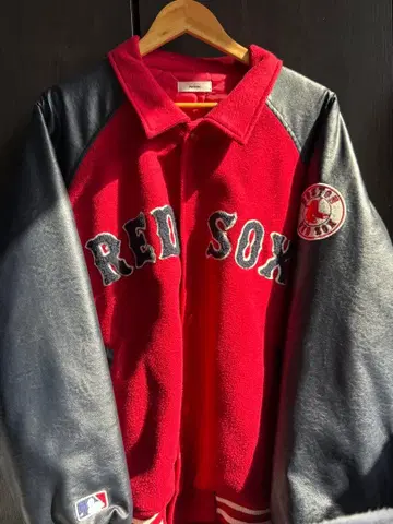 Perushu 레드삭스 바시티 자켓