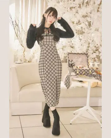 미셸 마카롱 롱 원피스