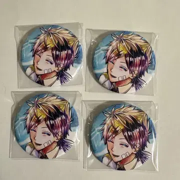 악마 집사와 검은 고양이 아쿠네코 배틀 캔 캔뱃지 로노