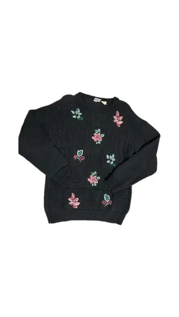 레이디 풋락커 꽃무늬 자수 스웨터 L 사이즈