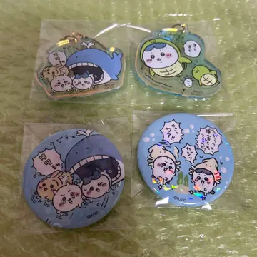 치이카와 수족관 하치와레 토끼 치이카와 키링 캔뱃지