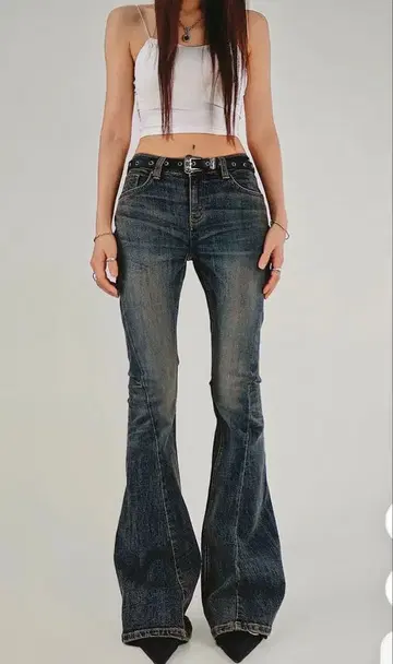 oot outfit of trend 부츠컷 데님