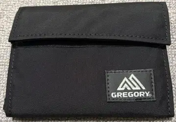 GREGORY 블랙 3단 폴더형 지갑 코듀라