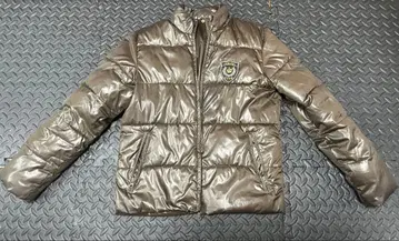 브라운 다운 자켓 스트릿 스타일