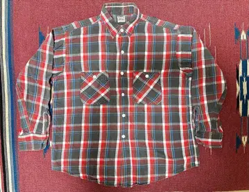 60s E&W 빈티지 코튼 플란넬 셔츠!