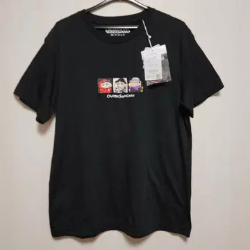 [ 새상품 ] 짱구는 못말려(크레용 신짱) T셔츠 M 블랙 키링 포함