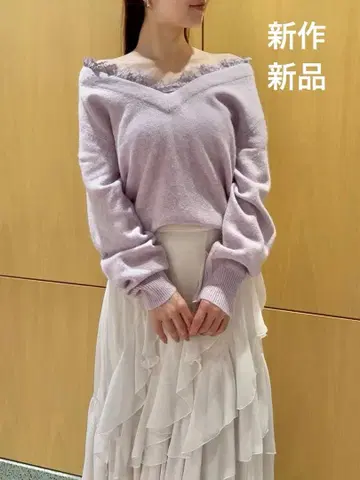 신상 택 포함 새상품 스나이델 폭스 카라 레이스 풀오버