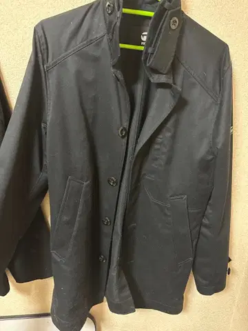 G-STAR RAW 블랙 코트