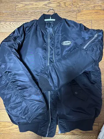 X-girl 블랙 자켓 M 사이즈 아우터 점퍼