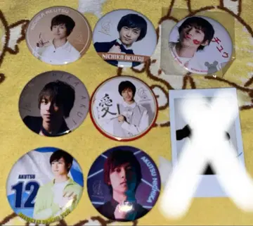 아쿠츠 진아이 친필 사인 폴라로이드 캔뱃지 묶음 판매