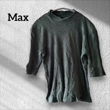 1개 한정 Max 그린 반팔 티셔츠 하이넥 티셔츠 상의