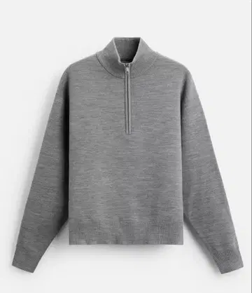 택 포함 새상품 ZARA 지퍼 칼라 스웨터