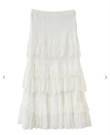 COCO DEAL 레이스 티어드 머메이드 스커트