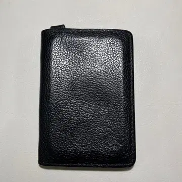 일비종떼 블랙 가죽 카드 케이스 ID 카드 포켓 부착 패스 케이스