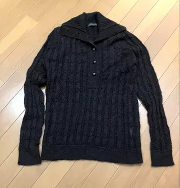 아두이트리스테스 알파카 100% 케이블 니트 가디건