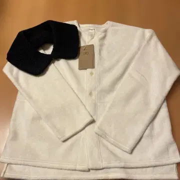g 그램 화이트 노카라 자켓