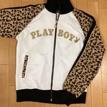 PLAYBOY 플레이보이 트랙 자켓 저지 표범 무늬 레오파드 M