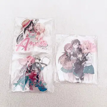 A 채널전 아크릴 키링 특전 아크릴 스탠드 3점