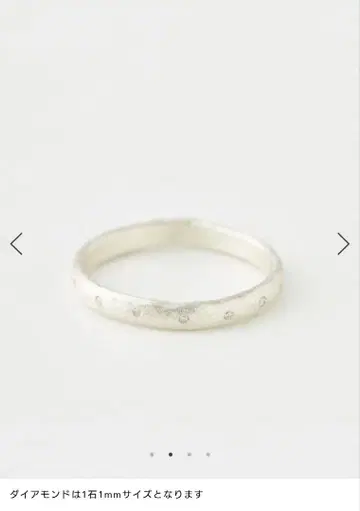 cherrybrown BLANCHE 실버 반지 11호 다이아몬드 포함