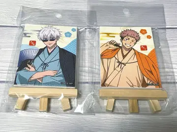 주술회전 TAS 10th 이젤 포함 미니 캔버스 마그넷 이타도리 고죠