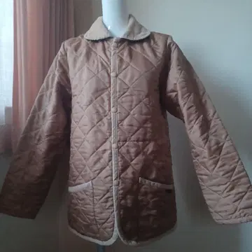 라벤햄 LAVENHAM 퀼트 자켓 베이지 M 사이즈 38 착용 적음