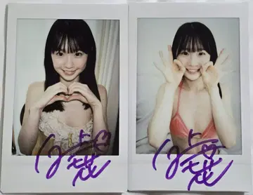 시라카미 사키카 사인 포함 폴라로이드 세트