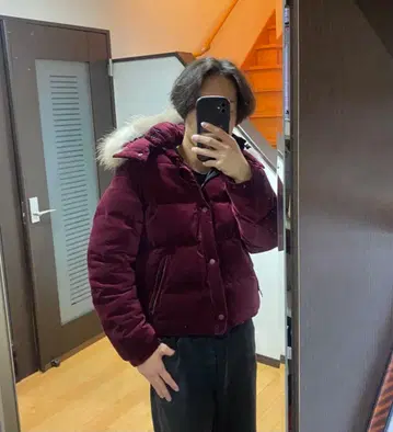 퍼 다운 자켓 스웨이드 광택 Y2K 그런지 시크 스타일 갸루 남자