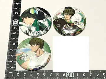 쿠로코의 농구 가라오케의 철인 쇼와노트 캔뱃지 3개 세트 미도리마 신타로