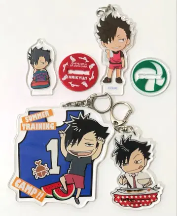 하이큐!! 쿠로오 테츠로 4점 세트 아크릴 키링 아크릴 스탠드