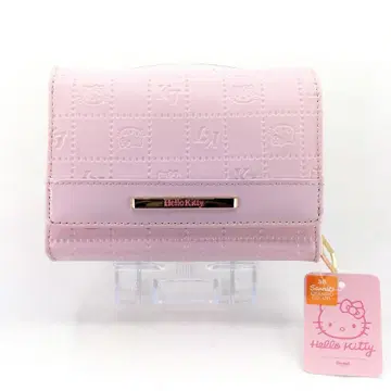 당시 미사용 헬로키티 삼단 접이식 지갑 여성용 핑크 2002년
