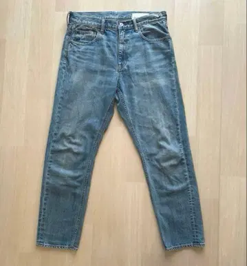 그린 레이블 릴랙싱 스트레이트 데님 블루 44