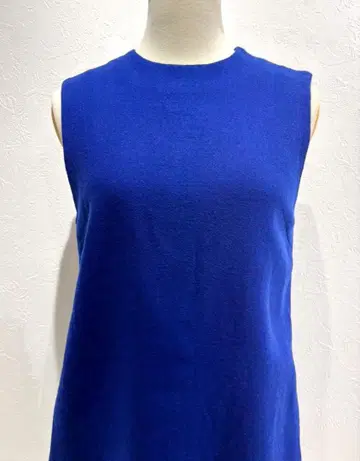 일본제 Psalter by K 로얄 블루 슬리브리스 원피스