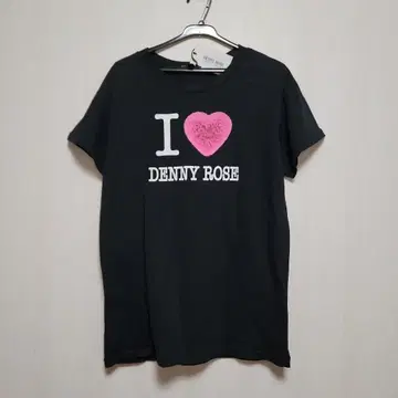[ 새상품 ] DENNY ROSE I LOVE 티셔츠 M 블랙