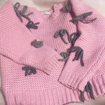 랜덤 리본 니트탑 MAISON SPECIAL