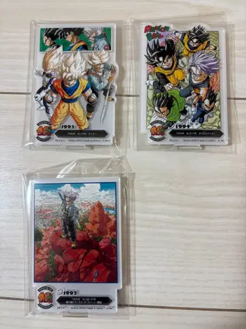 드래곤볼 40rh 제일복권 그 첫 번째 F상 아크릴 스탠드 3종 세트