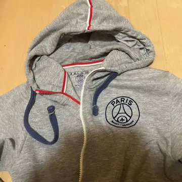 PARIS SAINT-GERMAIN 후드 부착 후드티 그레이