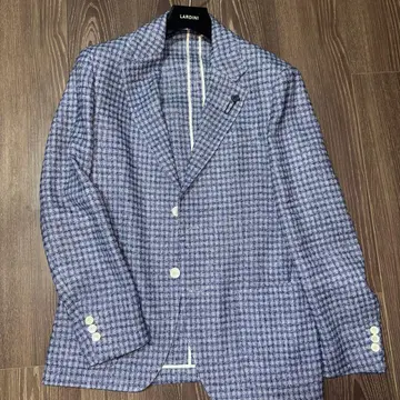 LARDINI 체크 무늬 테일러드 자켓