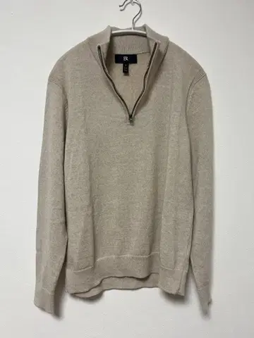 바나나리퍼블릭 하프 지퍼 메리노울 니트