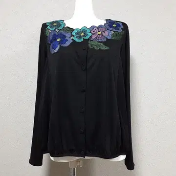 토쿠코 프리미어볼 꽃 자수 상의 가디건