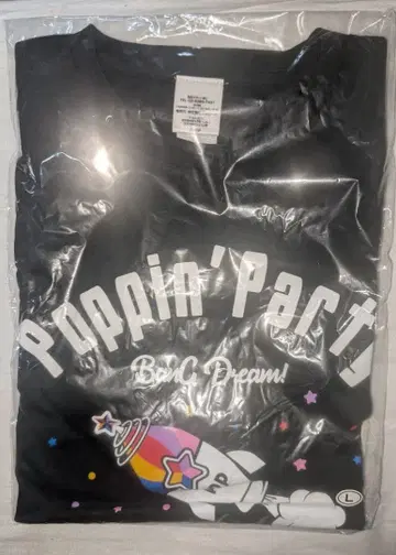 뱅드림 Poppin'Party 팬미팅 T셔츠 L사이즈