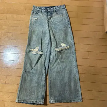 JCAESAR 데미지 가공 데님 S