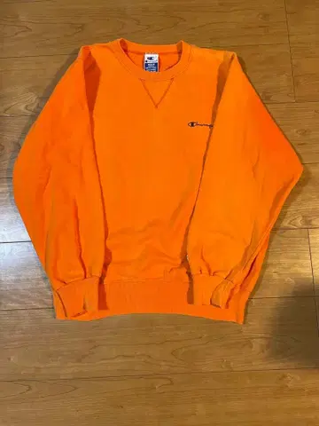 Champion 오렌지 맨투맨 M 사이즈