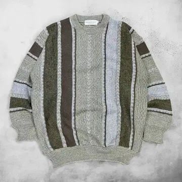 [새상품급] 90s LOUIS PITAUD 스트라이프 울 니트 스웨터 L