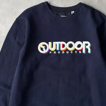 15021 아웃도어 자수 빅 로고 맨투맨