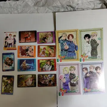 헤타리아 클리어 카드 10장 & 카드 1장 & 기타 4장 총 15점 묶음