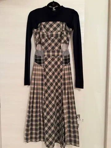 ANDMARY Nadia check long dress