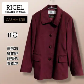 RIGEL 캐시미어 테일러드 자켓 11호 빨간색